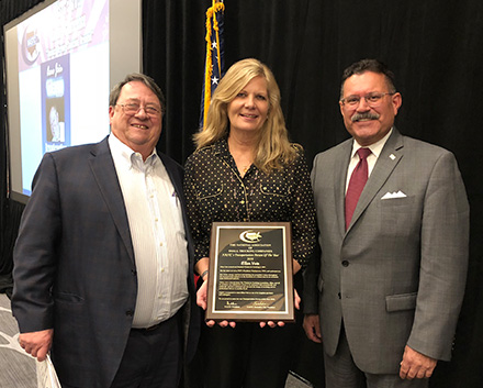 David Owen, NASTC President; Ellen Voie, WIT President; Ray Martinez, FMCSA Administrator