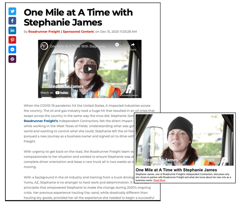 Roadrunner-freight-sponsored-content-example