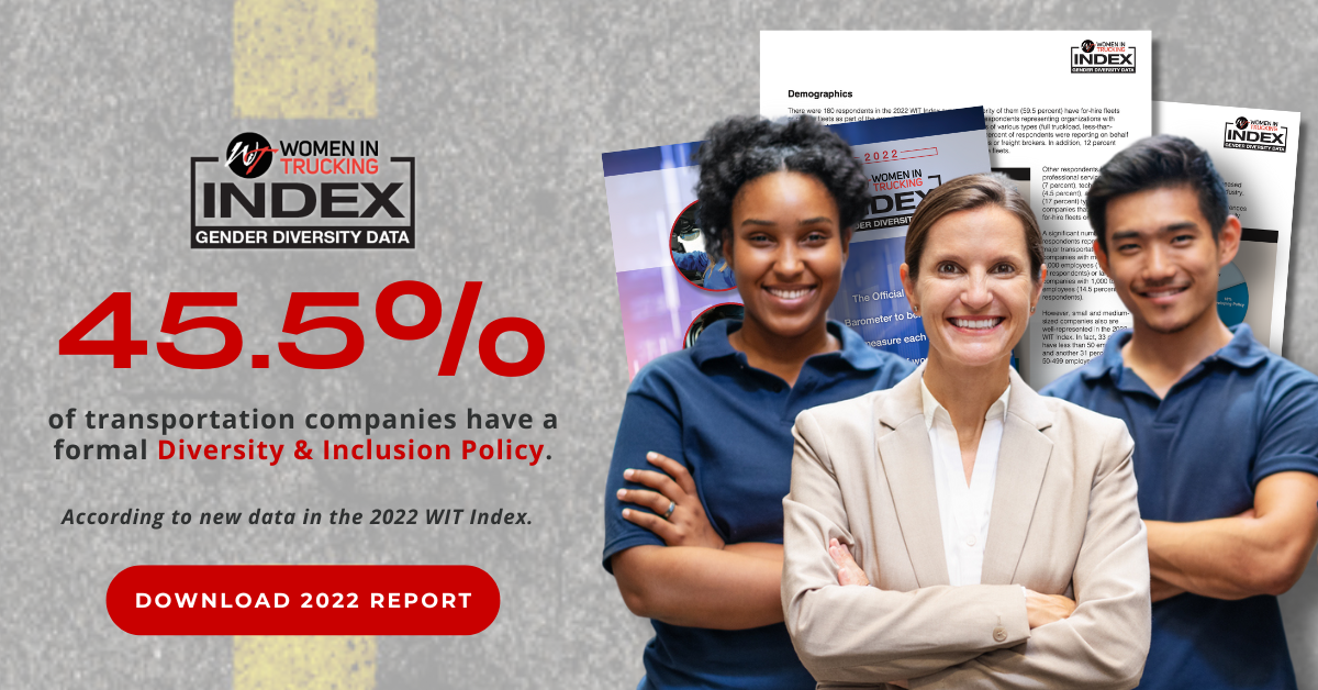 WIT Index Shows Prevalence of Diversity and Inclusion Policies in the Transportation Industry