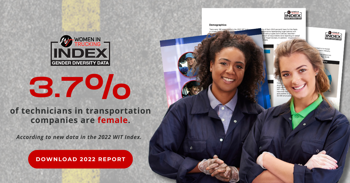 Percentage of Female Technicians in Transportation Remains Low