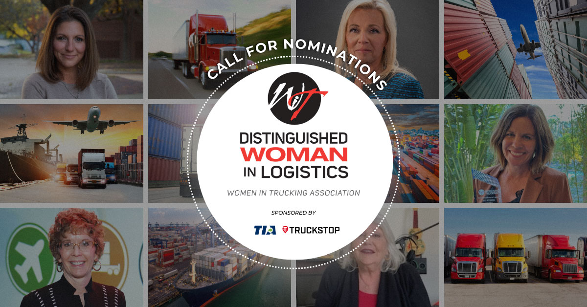Women In Trucking Call for Nominations: 2024 Distinguished Woman in Logistics Award