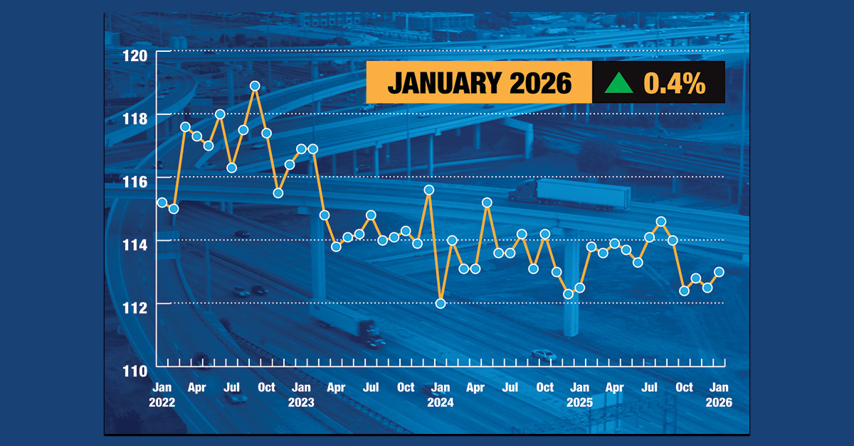 Truck Tonnage Rose 0.4% in January